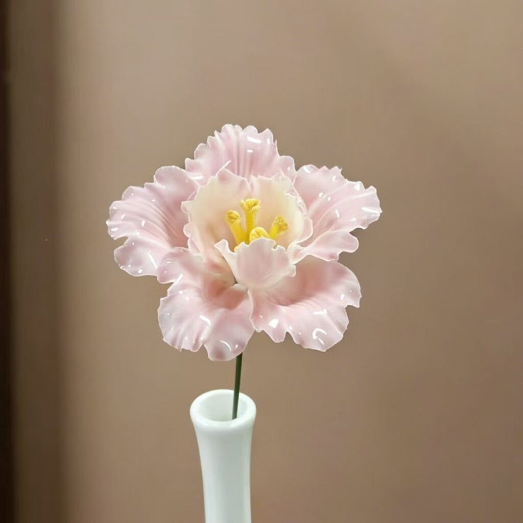 the immortal clay | hand sculptured porcelain flower
