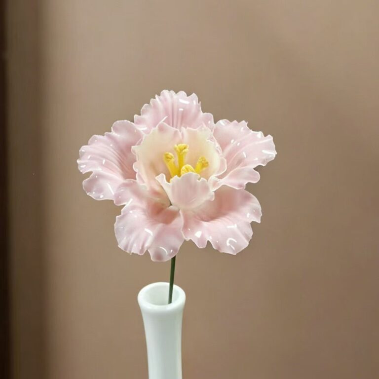 the immortal clay | hand sculptured porcelain flower